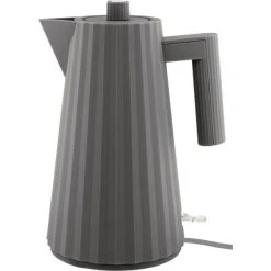 Alessi MDL06 Plissé Vattenkokare 1,7 Liter, Grå