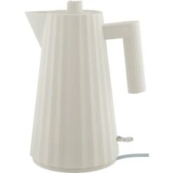 Alessi MDL06 Plissé Vattenkokare 1,7 Liter, Vit