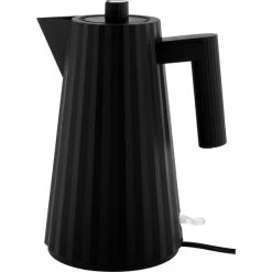 Alessi MDL06 Plissé Vattenkokare 1,7 Liter, Svart