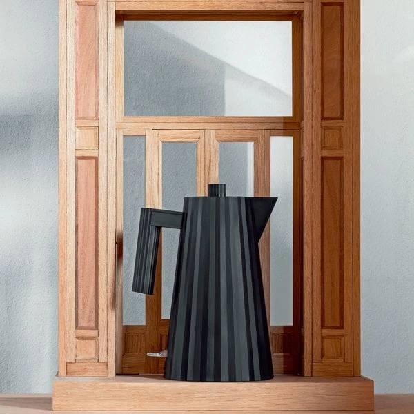 Alessi MDL06 Plissé Vattenkokare 1,7 Liter, Svart - Bild 2