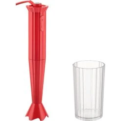 Alessi MDL10 Plissé Stavmixer, Röd