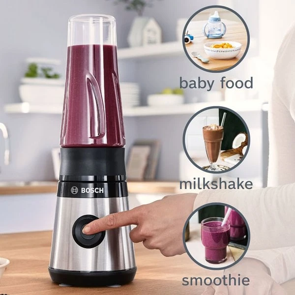 Bosch MMB2111M Miniblender, 450 W, Rostfritt Stål - Bild 7