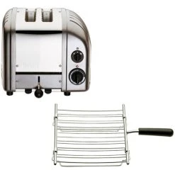 Dualit Brödrost Classic 2 Skivor Charcoal + Brödvärmargaller