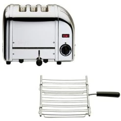 Dualit Brödrost Classic 3 Skivor Original + Brödvärmargaller