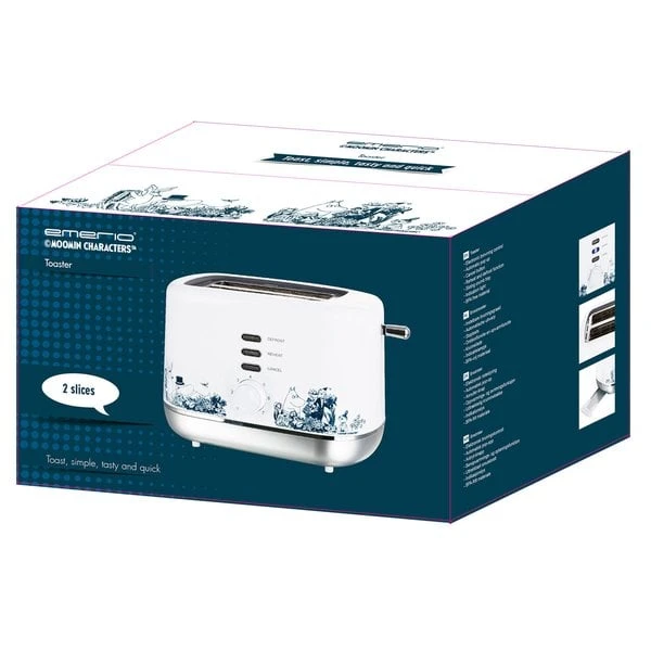 Emerio Mumin Brödrost, 2 Skivor, Vit - Bild 5