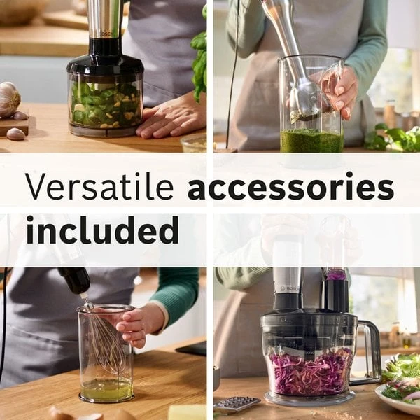 Bosch Serie 6 Ergomaster MSM6M871 Stavmixer 1200 Watt, Rostfritt Stål - Bild 4