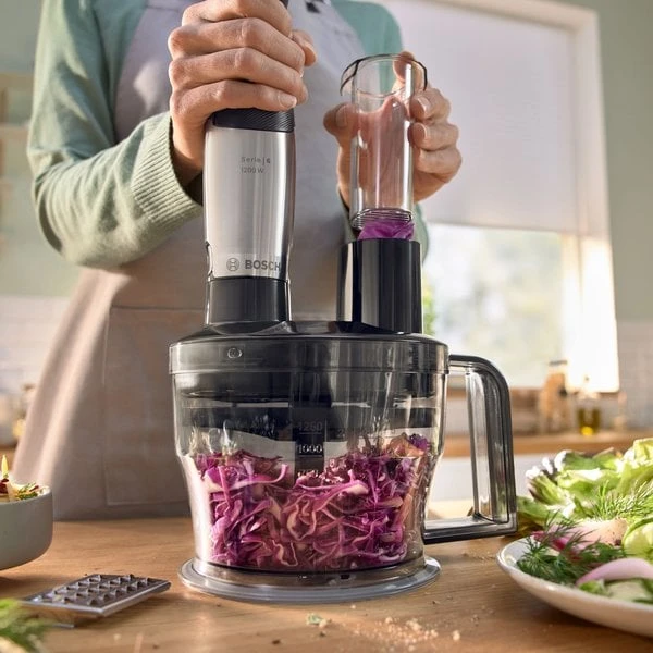 Bosch Serie 6 Ergomaster MSM6M871 Stavmixer 1200 Watt, Rostfritt Stål - Bild 6